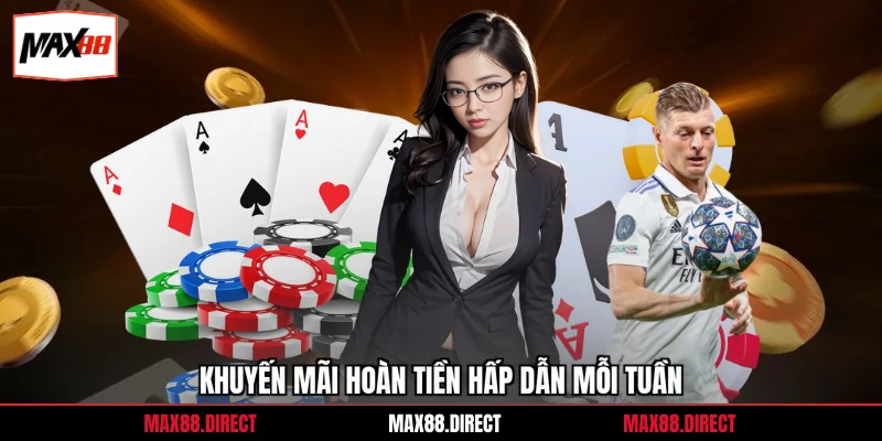 Game Bài Max88 7 Khuyến mãi hoàn tiền hấp dẫn mỗi tuần